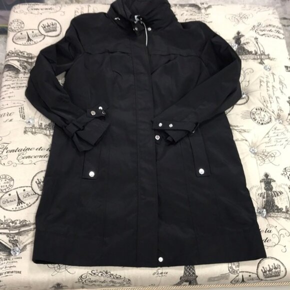 Calvin Klein Women's Long Packable Anorak Jacket - Picture 2 of 5